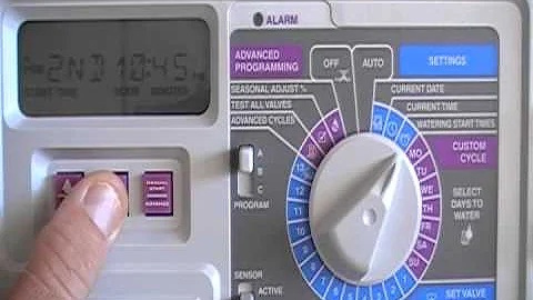RAIN BIRD Controller (How to set watering start times)