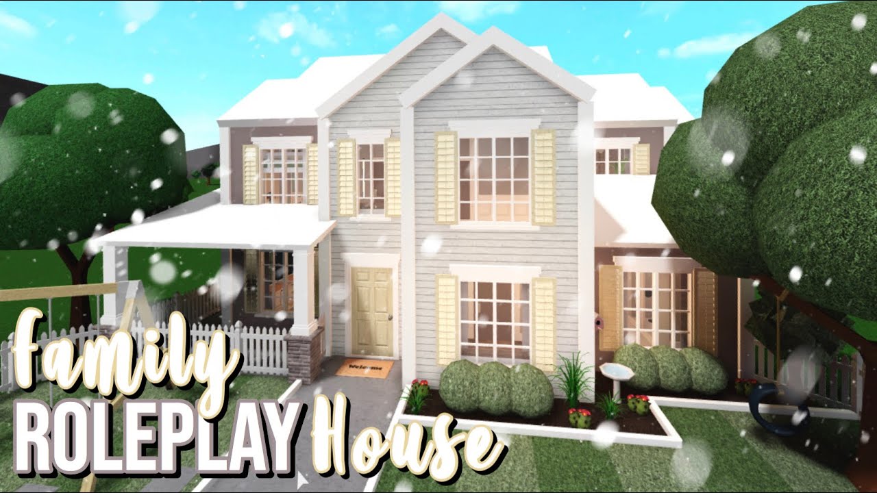 Large Family Roleplay Home Bloxburg - roblox bloxburg large aesthetic roleplay home