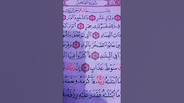 فقط احترام القرآن الكريم❤️ دقيقة واحدة..سورة الفجر الشيخ ماهر المعيقلي