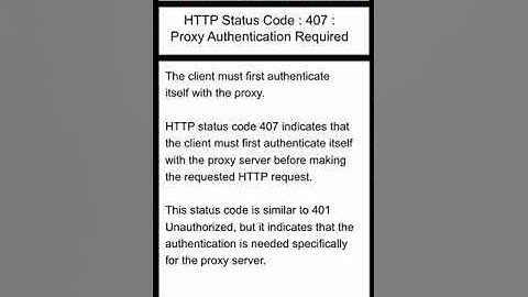 API Testing : HTTP Status Code : 407 : Proxy Authentication Required
