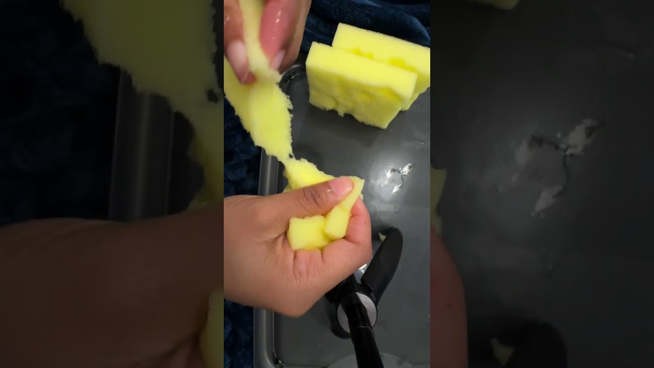 ASMRS~ Kitchen Sponges Ripping Jelly #asmrsounds #kitchensponge #asmrcommunity #sponges