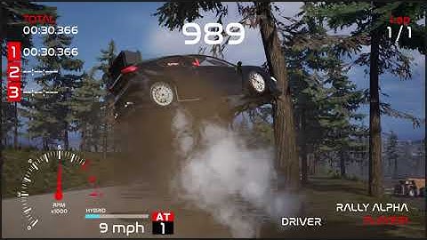 Testing the replay camera angles for WORLD RALLY ARCADE