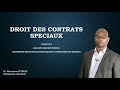 Droit des contrats spciaux