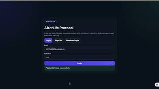 AfterLife Protocol: AI + Blockchain Powered Digital Legacy Executor