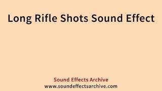 Long Rifle Shots Sound Effect - Royalty Free