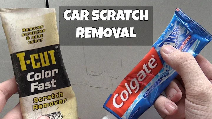 Car scratch removal using toothpaste!