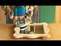 4K Фрезерование сборной фигурной рамки для зеркала, making and milling wooden frame for a mirror