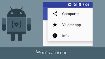 Android Studio - Menú de opciones con iconos - Video 23