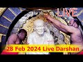 Live shirdi sai baba temple  28 february 2024