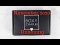 Boxy Charm November 2020 unboxing