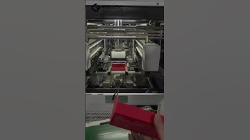 Automatic rigid box making machine -slanting box produce#shorts #boxmaking #automation #packaging