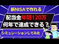 【新NISAの投資戦略】米国高配当ETFで年間120万の配当金は何年後に達成できる？