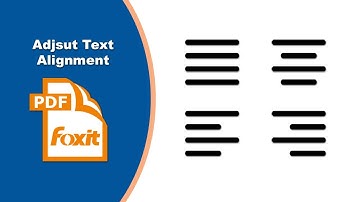How to Adjust Text Alignment in a PDF File in Foxit PDF Editor
