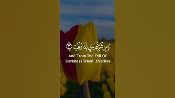 سورة الفلق بصوت رائع جداً ما شاءالله - حالات واتس دينية - قرآن - Quran