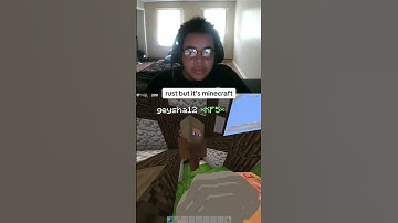 the minecraft rust experience😭 #rust #rustshorts
