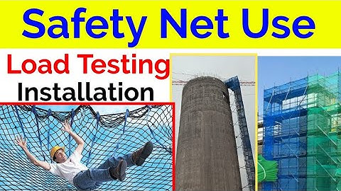 How to use Safety net at construction site / types of safety net