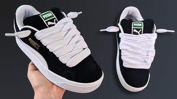 HOW TO LACE PUMA SUEDE XL LOOSE (BEST WAY)
