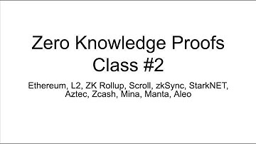 Zero Knowledge Proofs in Practice: Ethereum, Scroll, zkSync, StarkNET, Aztec, Zcash, Mina,Manta,Aleo