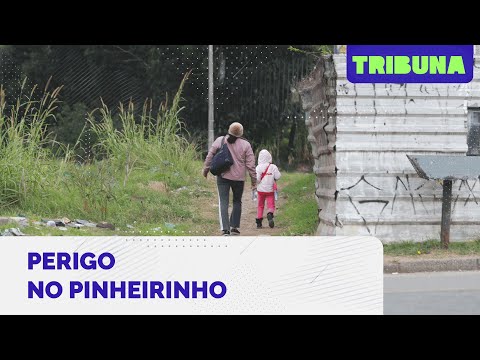 Moradores que precisam passar pela Rua Rogério Xavier Rocha, no Pinheirinho, estão com medo