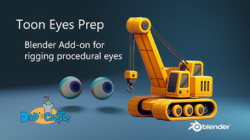 New "Toon Eye Prep" Blender Add-On for Fast Rigging of Procedural Eyes in Auto-Rig Pro