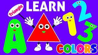 Preschool Learning activities for 3 year olds at home | Learn ABC Phonics Shapes Numbers Colors 🌈 screenshot 1