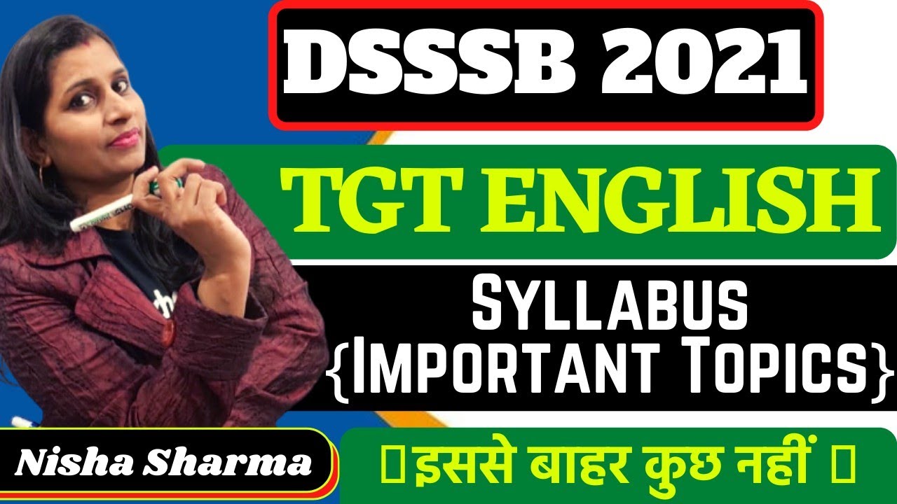 dsssb-tgt-english-subject-specific-section-syllabus-important-topics