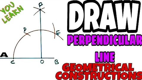 Draw a perpendicular line | how to draw a perpendicular line with compass | 90° pr line kaise banaye