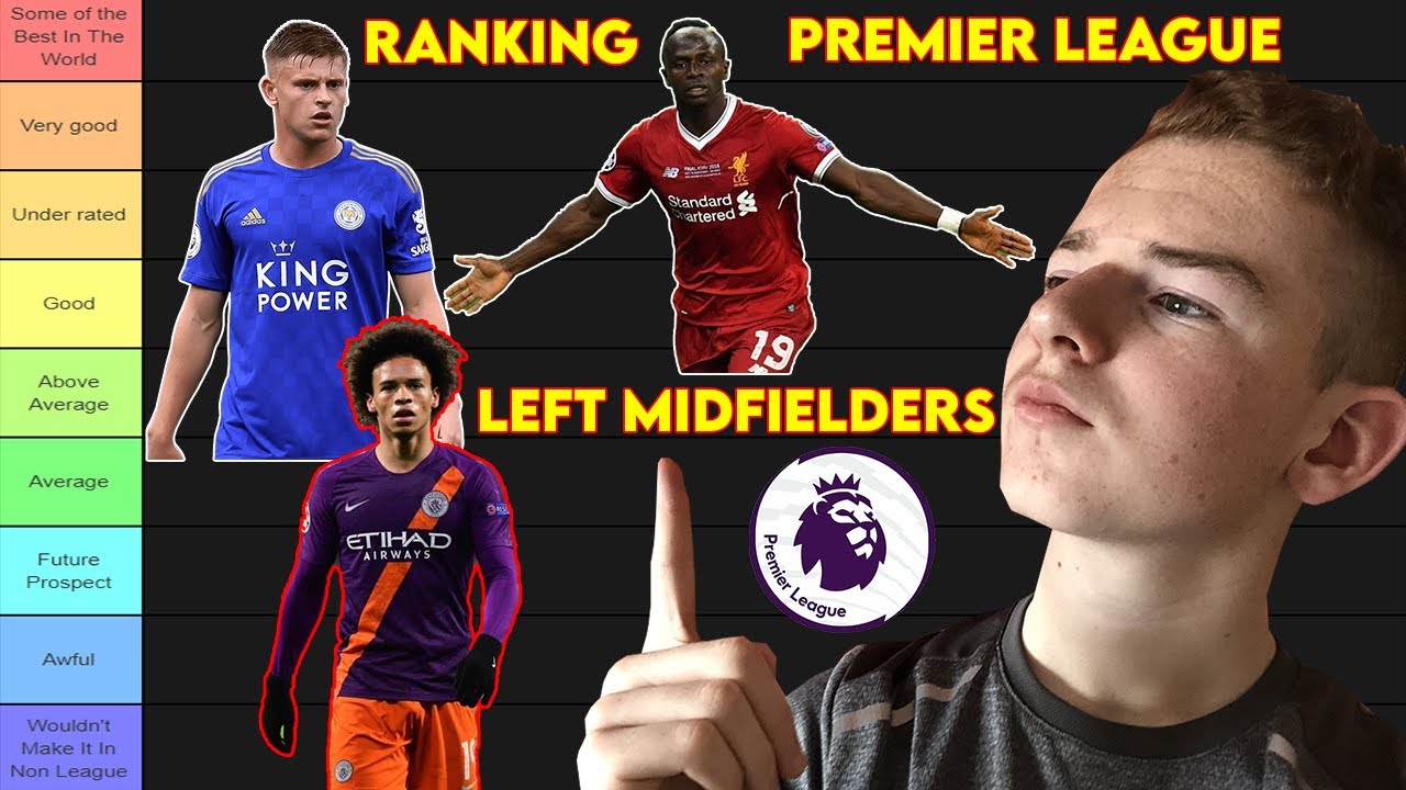 RANKING ALL PREMIER LEAGUE LEFT MIDFIELDERS FROM BEST TO WORST!!! YouTube