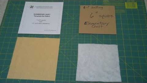 ELEMENTARY QUILT-- Using a Template to Cut Fabric (#6 of 16 videos) - LearnHowToQuilt.com CLASSES