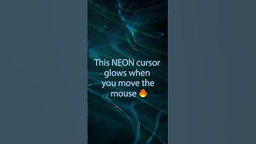 Glowing Neon Cursor Effect with HTML CSS JS  #shorts #html