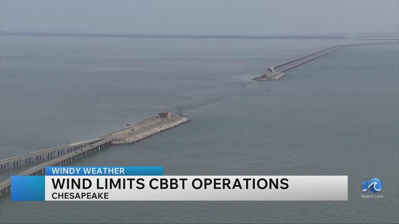 Inclement weather shuts down Chesapeake Bay Bridge-Tunnel