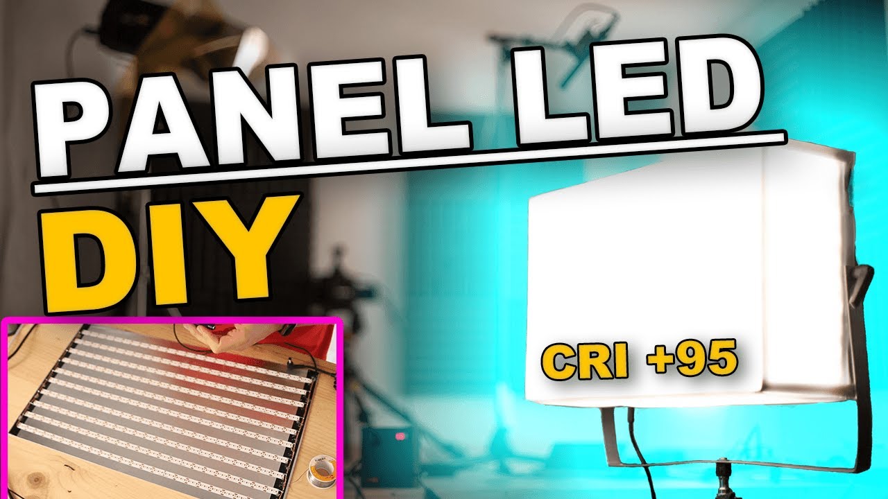 Como Hacer un Panel LED Profesional DIY | CRI +95 | para Vídeo y Fotografía | Low Cost - Fácil