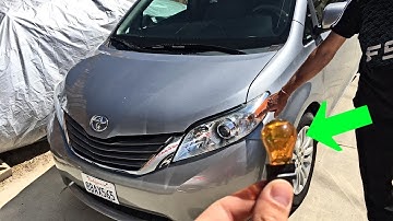 TOYOTA SIENNA FRONT TURN SIGNAL LIGHT BULB REPLACEMENT 2011-2017