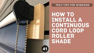 HOW TO INSTALL A CONTINUOUS CORD LOOP ROLLER SHADE - ccloop clutch chain installation