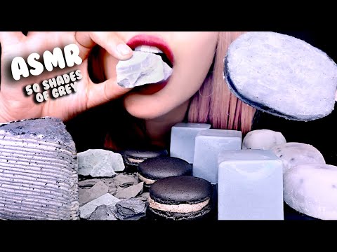 ASMR EDIBLE CLAY, CREPE CAKE, MOCHI, JELLY, MACARON | Eating Sounds 먹방