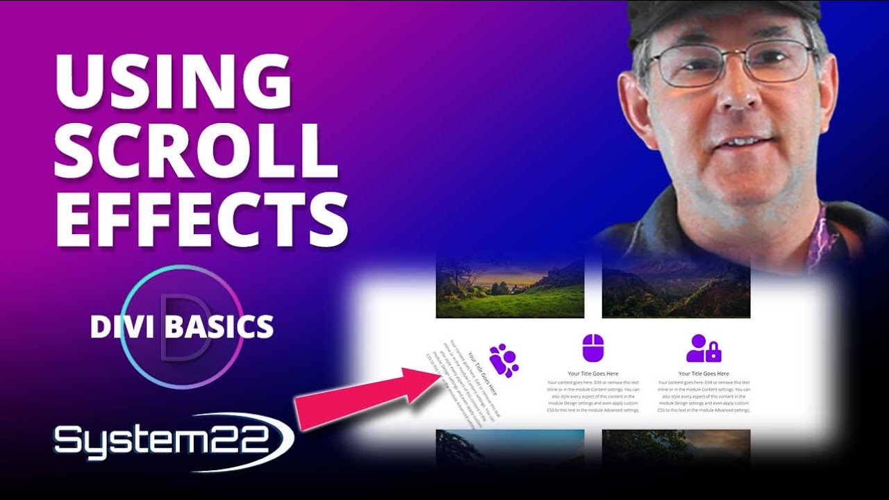 How To Create Scroll Effects With The Divi Theme 👍👈👍 - YouTube