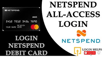 How to Login Netspend Prepaid Account Online? Login to Netspend All-Access