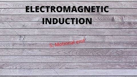 5. Induced emf across moving rod in a uniform magnetic field