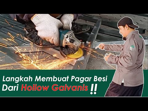 Video: Kami membuat pagar besi dari besi galvanis