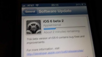 iOS 6 Beta 2 Update ...Spinning Gears!