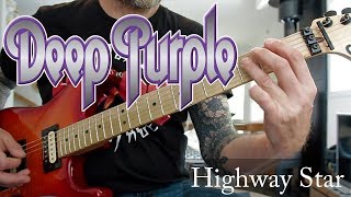 Deep Purple - Highway Star guitar Cover, + organ solo