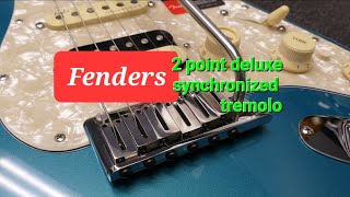 Fenders 2 point deluxe synchronized tremolo