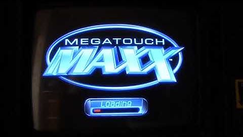 Megatouch Maxx Classic (Jade 2) boot up sequence