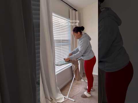 What does a weekday school drop off look like?   #tiktok #viralvideo #momlife