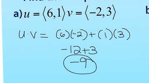 1.18 & 1.19 - 6.4 Dot Product