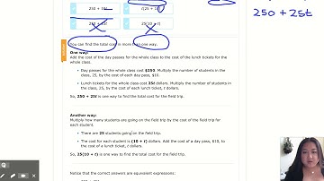 IXL | Identify equivalent linear expressions: word problems | 7th grade math