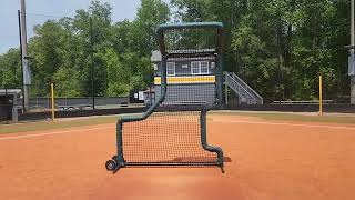 The flip overhead protection pro combo pitchers softoss and Softball practice safety screen by Morales Coach 143 views 4 months ago 1 minute, 30 seconds