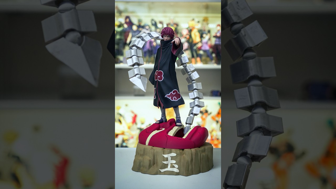 【3Dプリンター】一番くじのサソリ専用台座を作ってみた!#naruto #akatsuki #sasori #figure #3dprinting