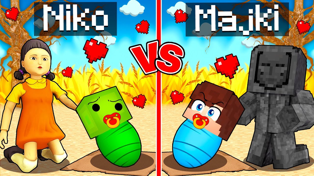 ZOSTALIŚMY ADOPTOWANI PRZEZ RODZINE SQUID GAME 3 w Minecraft!