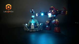 Lelightgo Led Light Kit For Lego 76031 Super Heroes Ultron Figures Iron Man Lighting Brick
